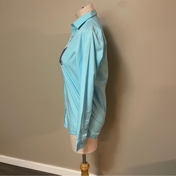 PENSHOPPE Blue Button Down Shirt with 1 Design - Picture 4 of 8